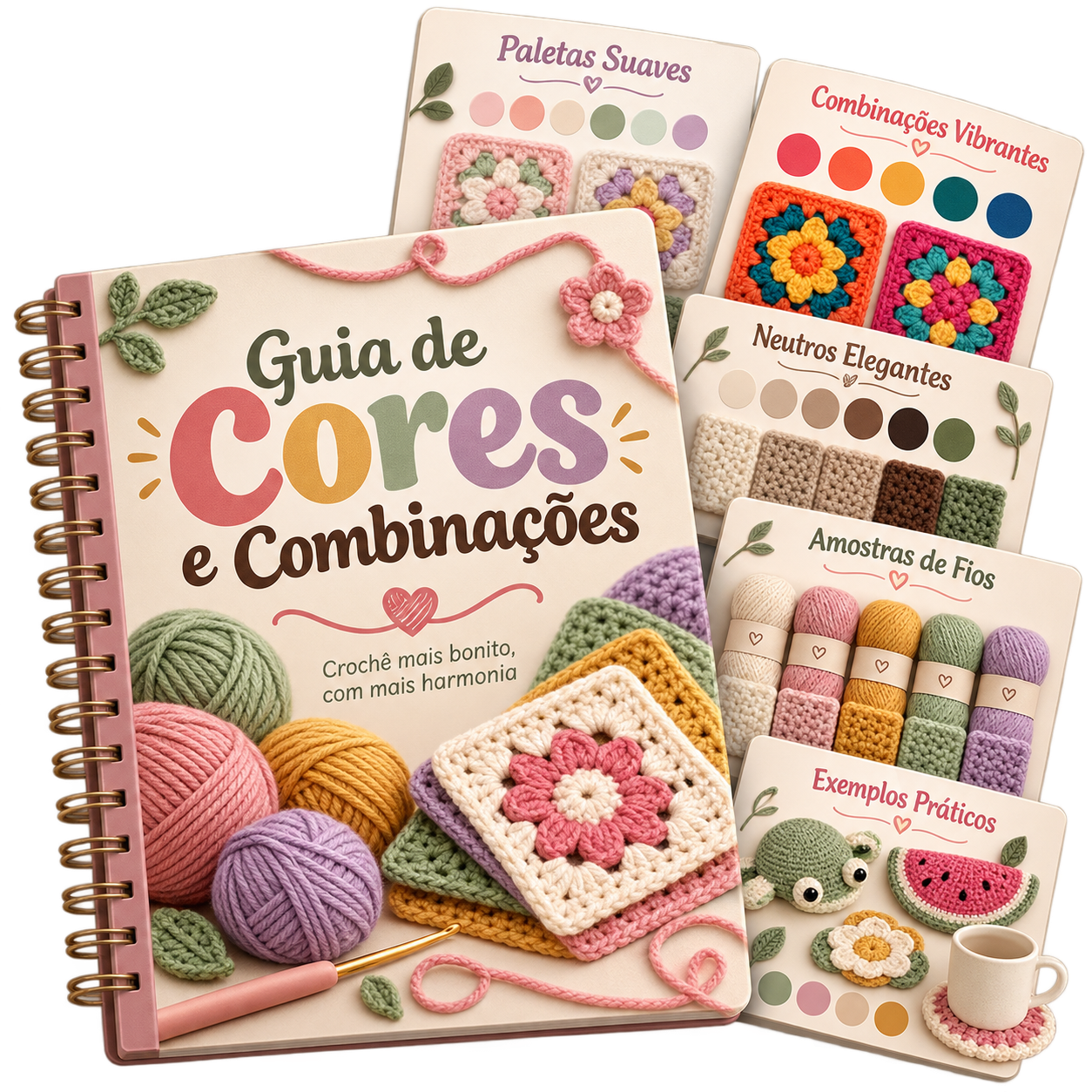 Mockup do Guia de Cores e Combinações
